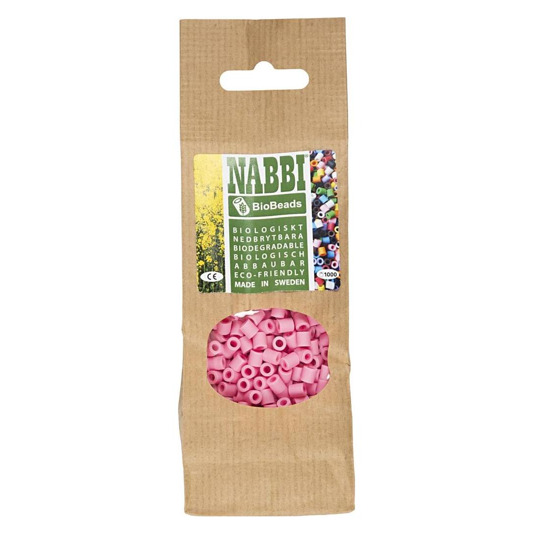 Creativ Company NABBI BioBeads 5x5mm Pink - 1000 Stück. (7393968006997)