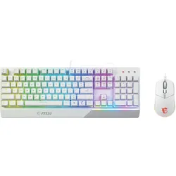 MSI GK30C WS - Tastatur-/Maus-Kombination, USB, RGB, weiß
