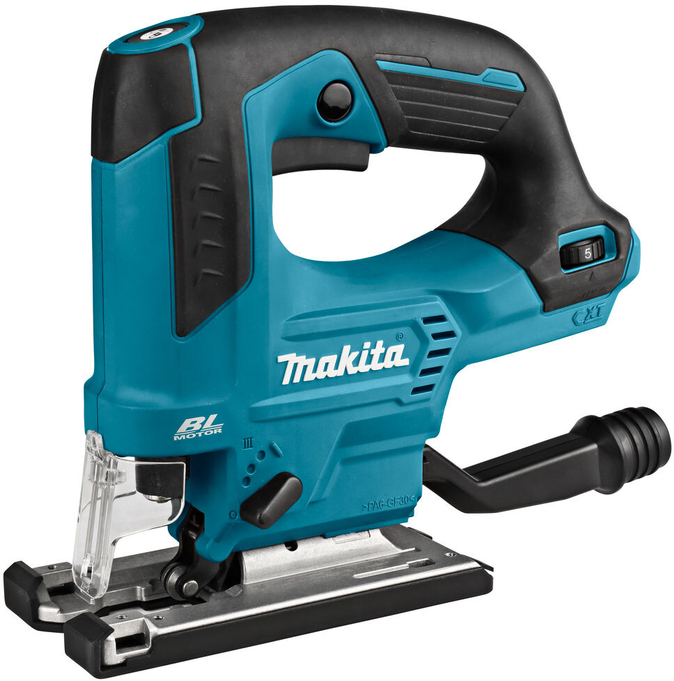 Makita JV103DZJ Profi-Akku-Stichsäge, 90 mm Schnitttiefe, variable Geschwindigkeit, Pendelhub, inklusive Lithium-Ionen-Akku