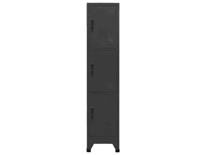 Les Sodes Armoire à casier - imperméable Placard Polyvalent pour bureau s Anthracite 38x45x180 cm Acier 4461