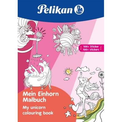 Pelikan Malbuch Einhorn mit Stickern, 48 Seiten