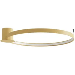 Deckenleuchte Wohnzimmerleuchte Deckenlampe LED Alu Gold 50W 4000k D 78 cm