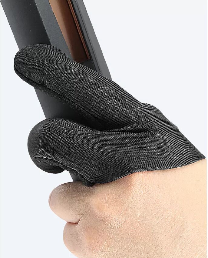 INF Hitzebeständiger Drei-Finger-Haarstyling-Handschuh Linke Hand