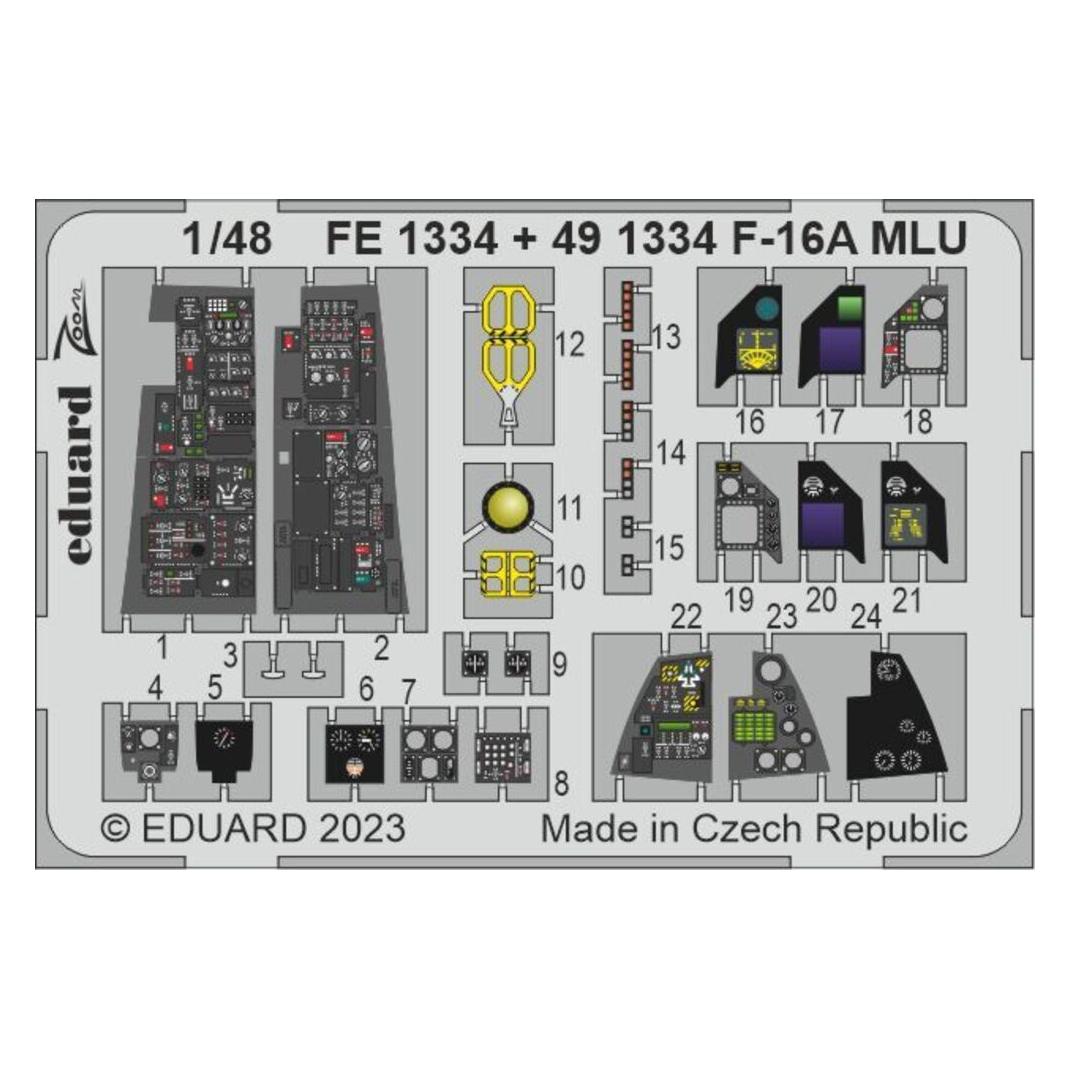 Eduard F-16A MLU 1/48 KINETIC (FE1334)