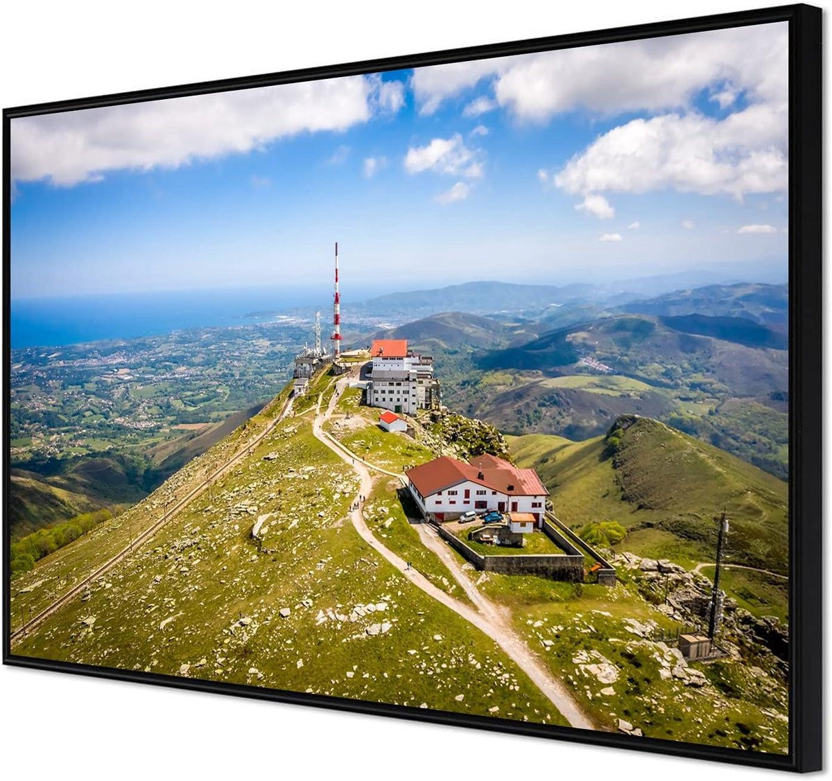 Ingelijste Wandposter Wanddecoratie Zwart 30 x 45 cm