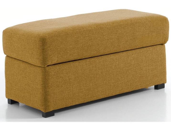 Pouf rectangle, Moutarde