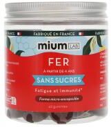 Mium Lab Fer Sans Sucres à Partir de 4 Ans 42 Gummies - Pot 42 gummies