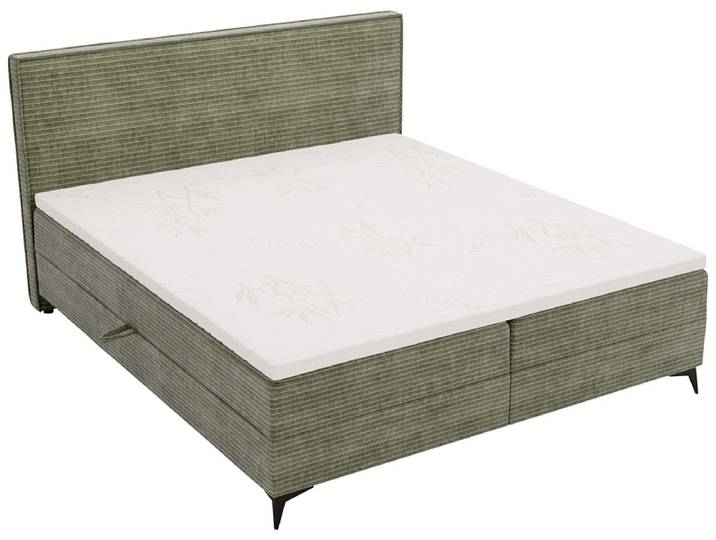Boxspringbett HOLIDAY grün 140x200cm fest