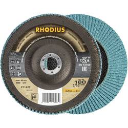 Rhodius 211420 LSZ F3 Fächerschleifscheibe Körnung (num) 40 Edelstahl, Stahl 10 St.