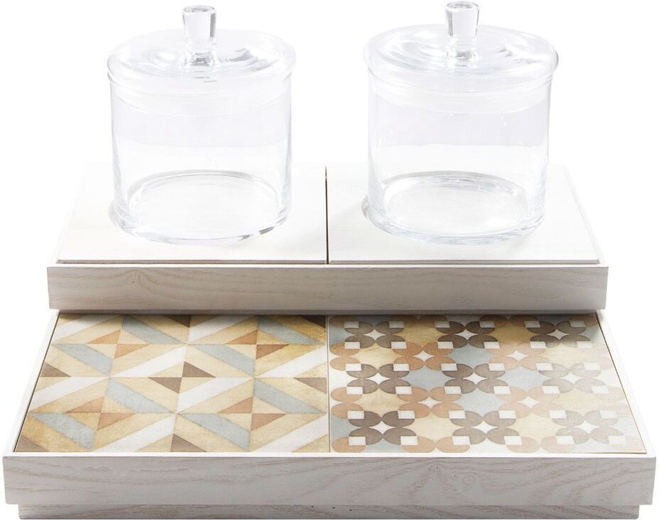Abert Set Cereali Bianco 40 x 61 cm Domino