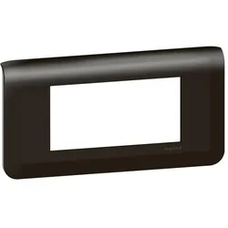 Legrand 079054L Mosaic Rahmen 4-modulig, horizontal Farbe: Schwarz