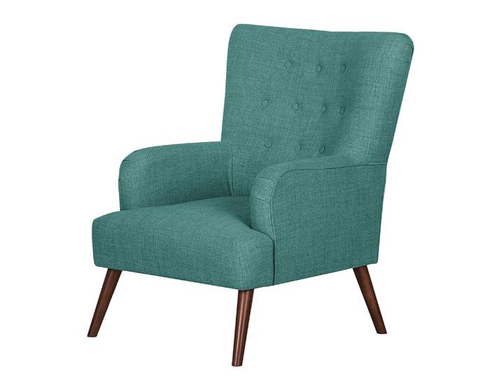 Sessel Wynford Webstoff Türkis/Petrol Webstoff 80 x 98 x 86cm