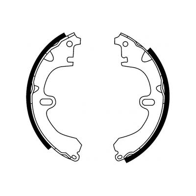 MAPCO Bremsbackensatz 8551 Hinterachse für TOYOTA