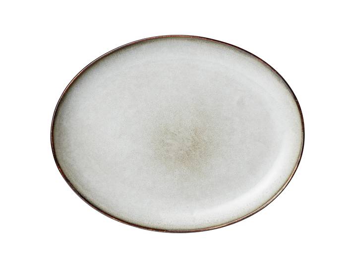 Lene Bjerre Assiette Amera oval Gris