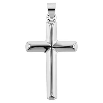 Kettenanhänger ADELIA´S "Anhänger – Kreuzanhänger aus 925 Silber", silber, Schmuckanhänger, Damen, Silber 925 (Sterlingsilber), Kettenanhänger, Ideal als Geschenk zum Weihnachten