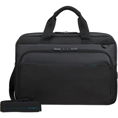Laptoptasche SAMSONITE "MYSIGHT", Gr. B/H/T: 42cm x 30cm x 10,5cm, schwarz, Polyester, Polyurethan, Taschen Laptoptasche, Laptoptasche 15,6-Zoll Lapotop-10,5-Zoll Tabletfach USB-Schleuse