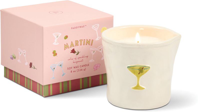 Paddywax Bistro Martini bougie parfumée en céramique 226 g