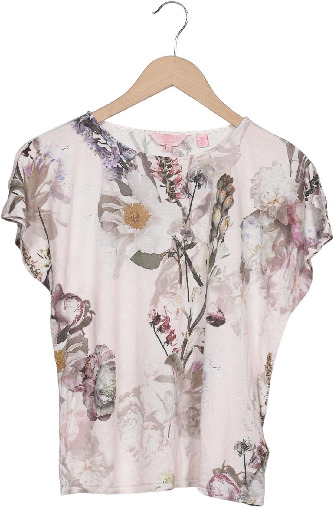 TED Baker Damen T-Shirt, Pink, Gr. EU 38 (Ted Baker 2), Viskose - Second Hand
