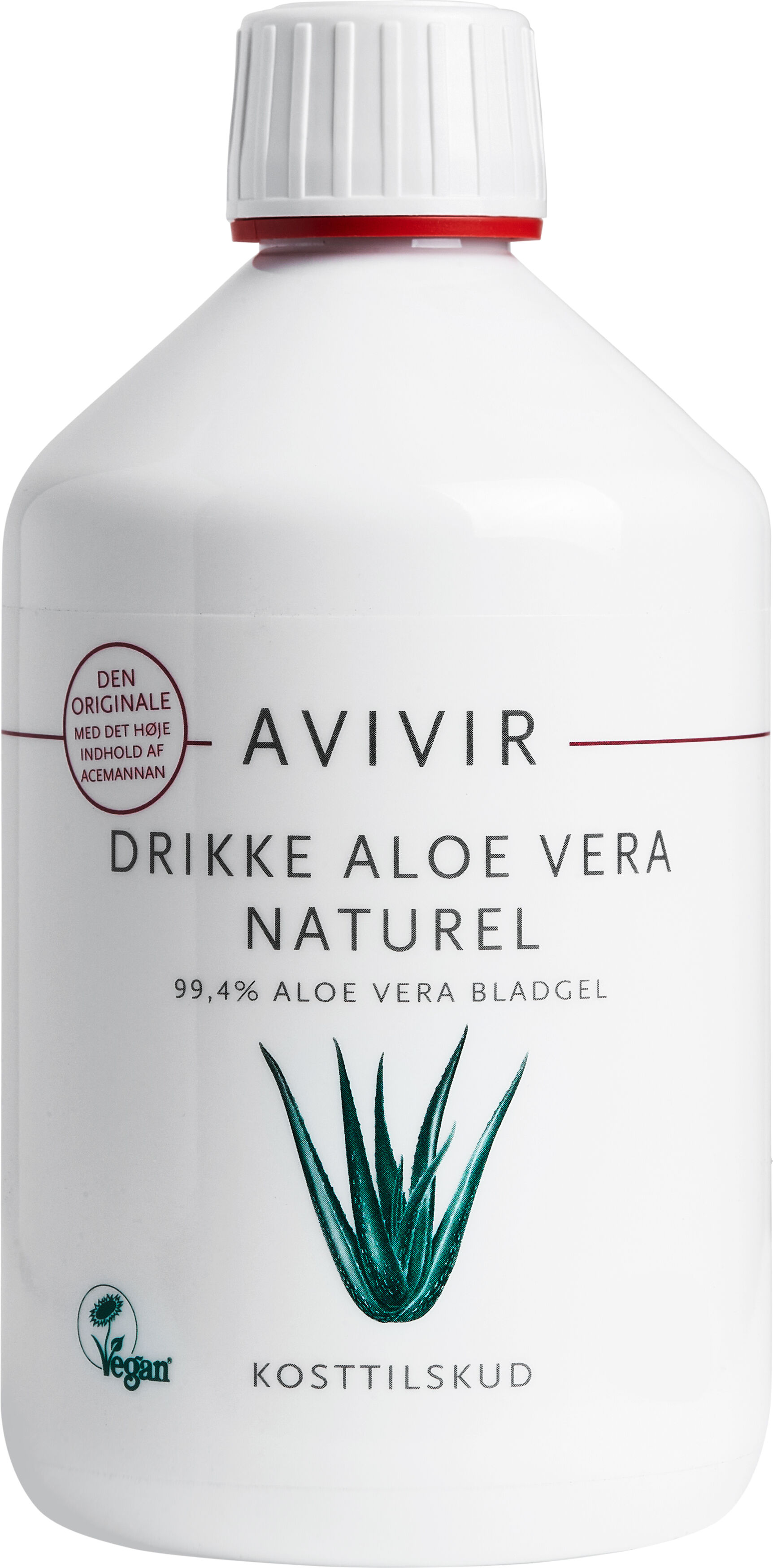 AVIVIR Aloe Vera Drikke Kosttilskud 500 ml