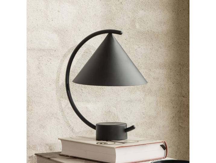 Meridian Portable Tischleuchte Black - Ferm Living - Wohnzimmer - Design - Metall - Einflammig
