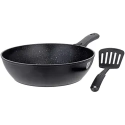 GRÄWE Pfanne Aluminium 28 cm, mit abnehmbarem Griff inkl. Pfannenwender