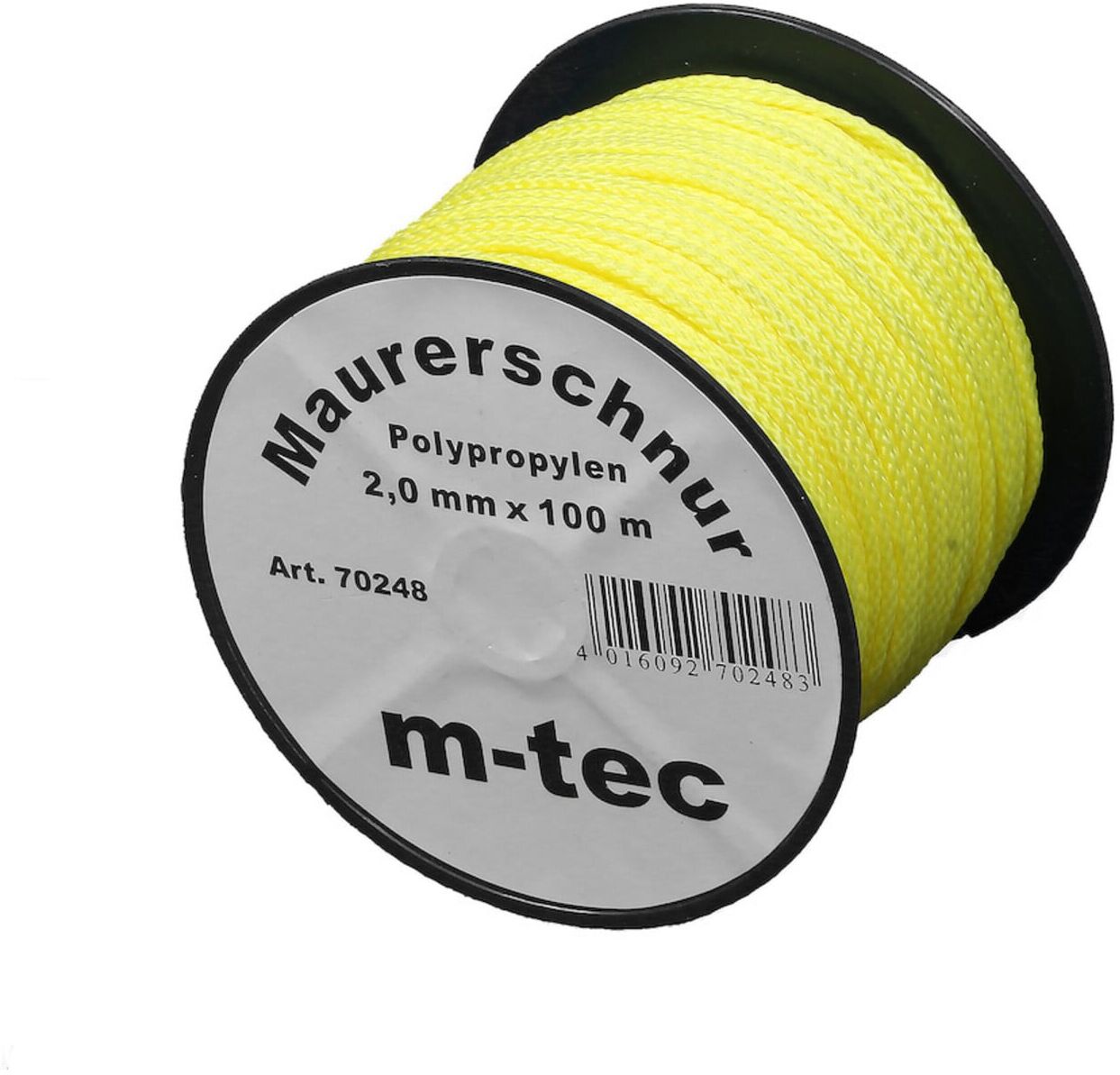 Lot-Maurerschnur 2,0mm gelb-fluor., 100m ; E/D/E (70248)