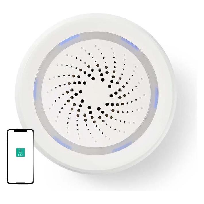SIGN Smart Home WiFi Siren - White (SNSN-SIREN)