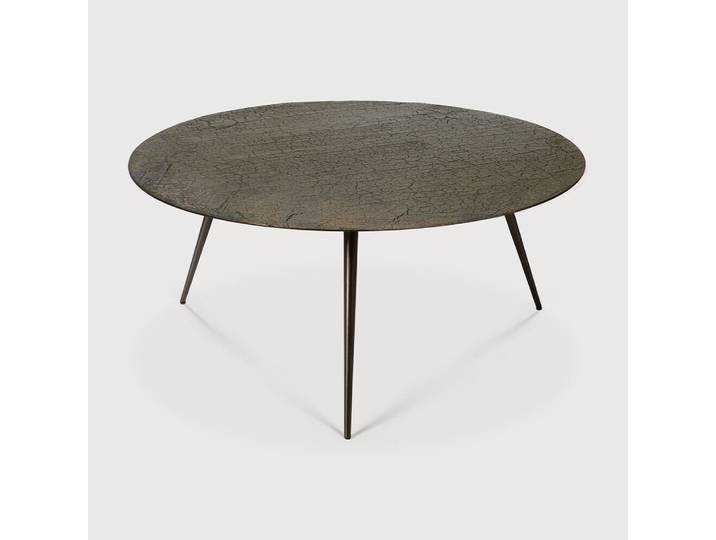 Ethnicraft Ronde Salontafel Luna Minerals, 80cm - Whisky