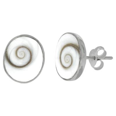 Paar Ohrstecker VIVANCE "925 Silber Muschel weiß", weiß (weiß, weiß), Ohrringe, Damen, one-size, Silber 925 (Sterlingsilber)
