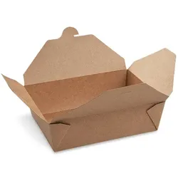 SWS 160 Braune Faltboxen Asiaboxen 195x138x88 mm 2500ml Foodboxen Pommesboxen
