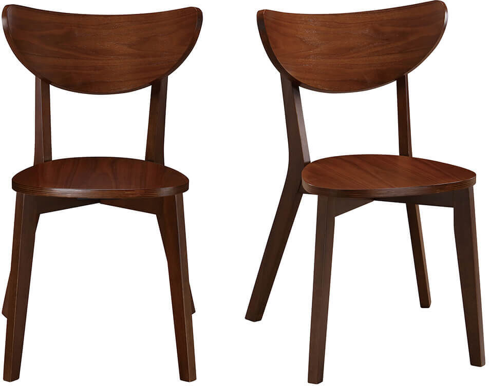 Miliboo Design-Stühle Nussbaum LEENA (2er-Set)