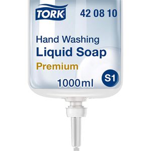 Tork Seife Premium Hand Washing, 420810, S1, Flüssigseife, Nachfüller, 1 Liter
