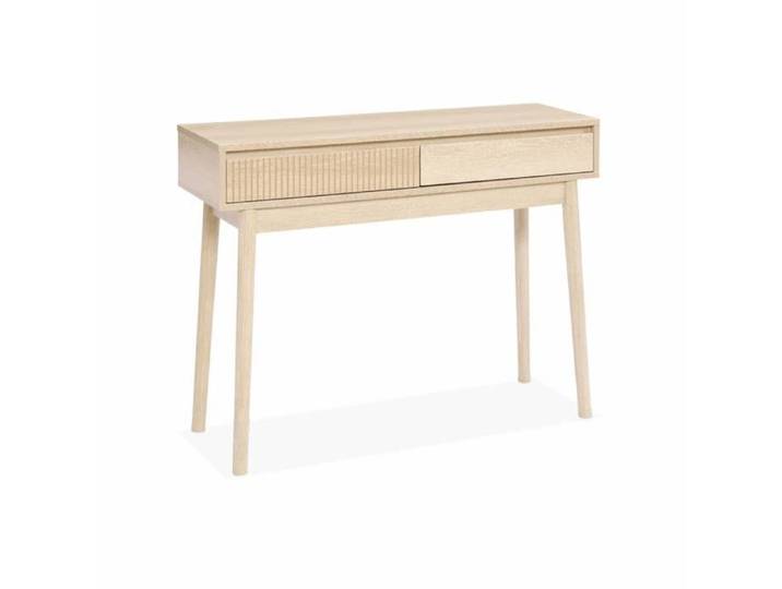 Console décor bois 2 tiroirs - Linear