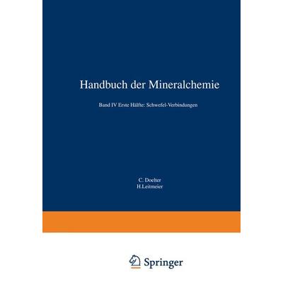 Handbuch der Mineralchemie, Taschenbuch von , Springer Berlin, 978-3-642-49574-8