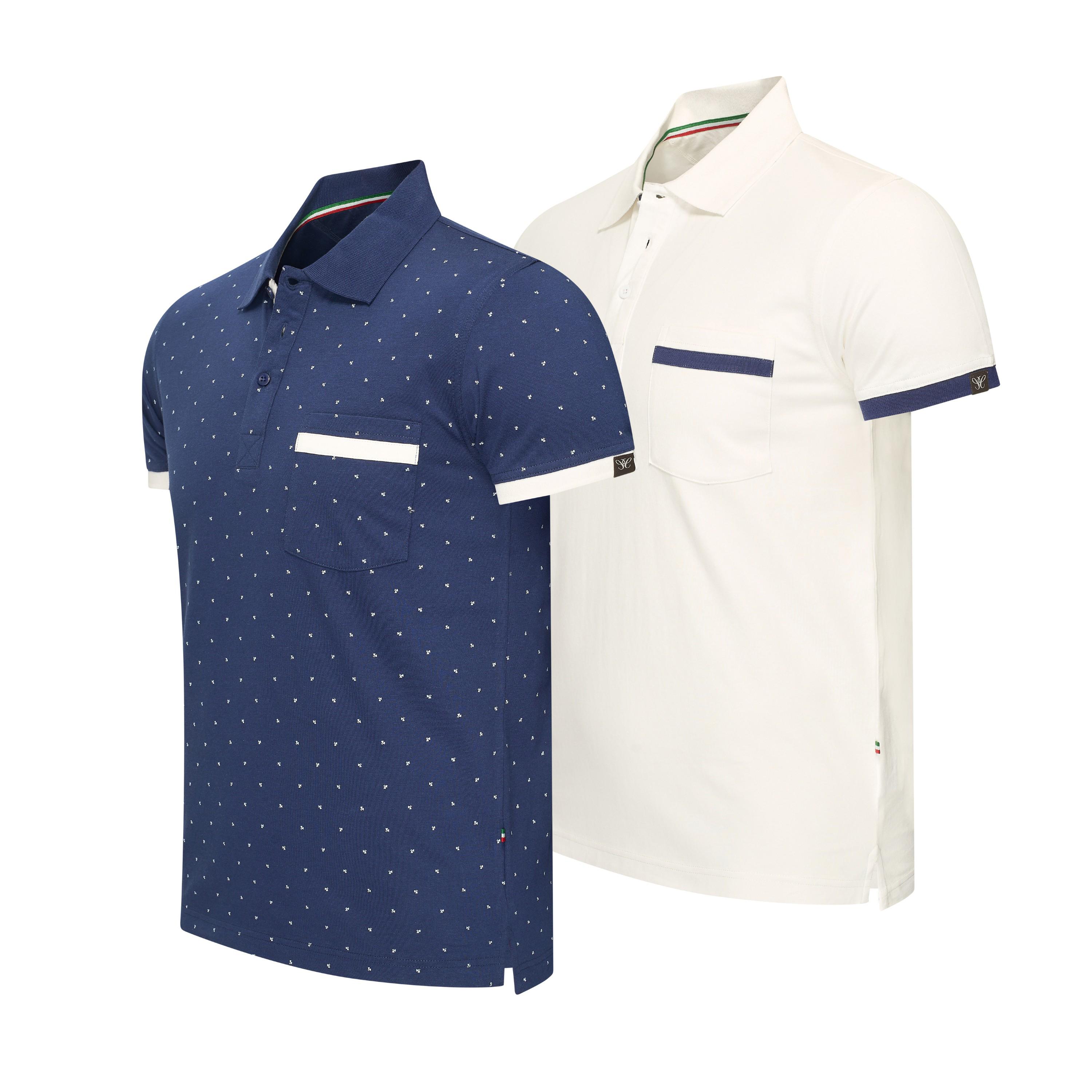 Cappuccino Italia Polo SS Todi 2-Pack Polo Multi
