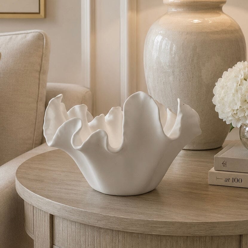 Buckingham White Sculptural Decorative Dish