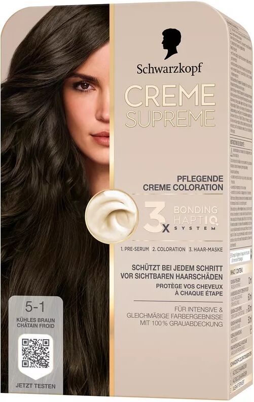 Creme Supreme - Coloration 5-1 Kühles Braun, 1 Stück, - Kühles Braun