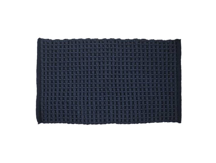 Ttapis d'intérieur ou salle de bain en nid d' bleu nuit 70x120 cm
