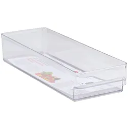 alpina Kühlschrank-Aufbewahrungsbox 29,7x9,5x5cm, Kühlschrank Zubehör, Transparent