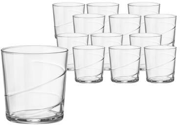 Bormioli Rocco Set of 12 Bodega Swirl Glasses