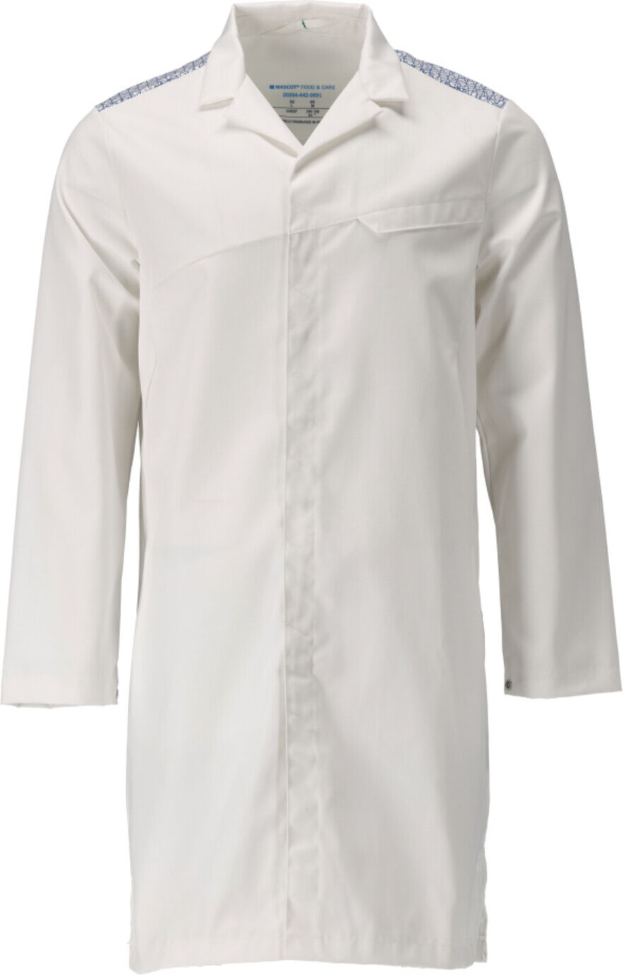 Mascot Kittel Größe 6XL weiss/azurblau (20354-442-0691-6XL)