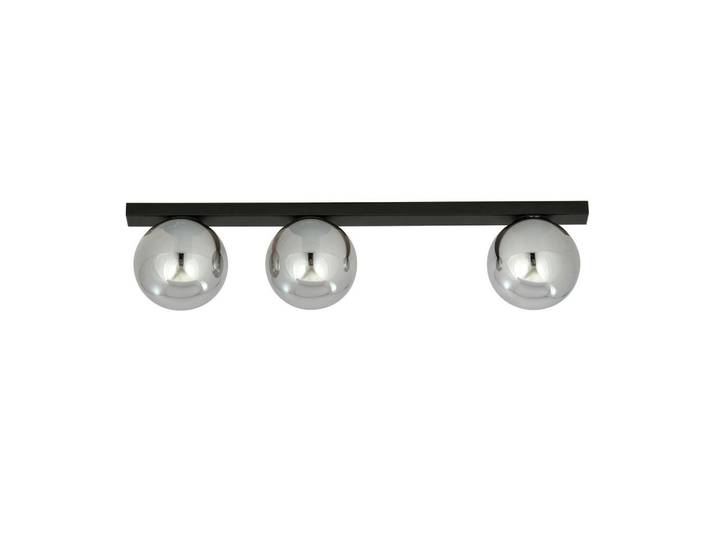 Deckenleuchte Fit, Schwarz, Metall, Glas, 14x17x70 cm, RoHS, CE, Lampen & Leuchten, Innenbeleuchtung, Deckenleuchten, Deckenleuchten