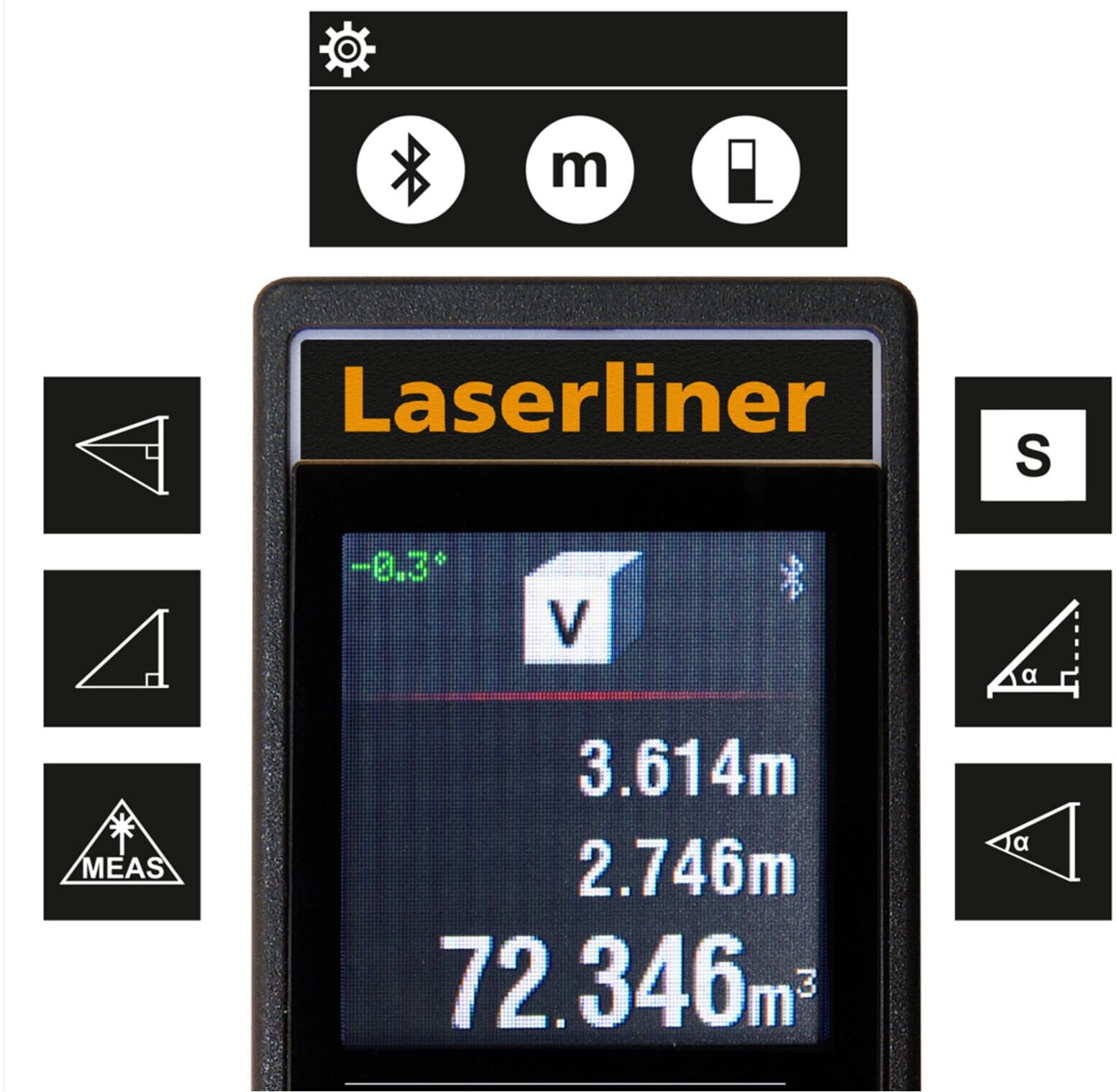 Laserliner Laser-Entfernungsmesser LaserRange-Master T7 (080.855A)