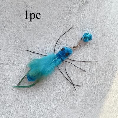Inspired Living Interactive Bug Hunt Replacement Lures For Cat Wand Toys Plush Cat Teaser Refill, Interactive Cat Toy & Feather Cat To e