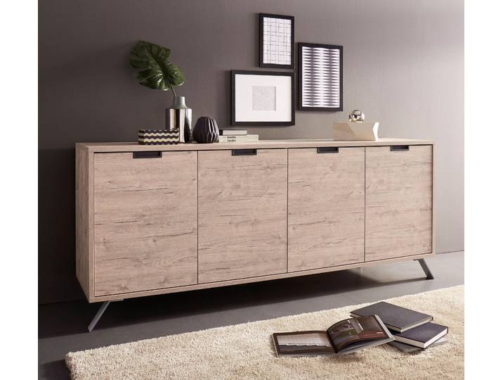 Sideboard HOME AFFAIRE Palma , braun (eichefarben), Sideboards, Sideboard, Breite 206 cm