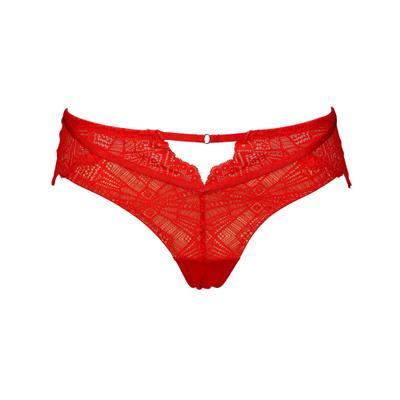 String, Damen, Gr. L, Microfaser, bright rot, Microfaser, Obermaterial: 89% Polyamid, 11% Elasthan, AFTER EDEN D-CUP & UP, körpernah, Unterhosen String