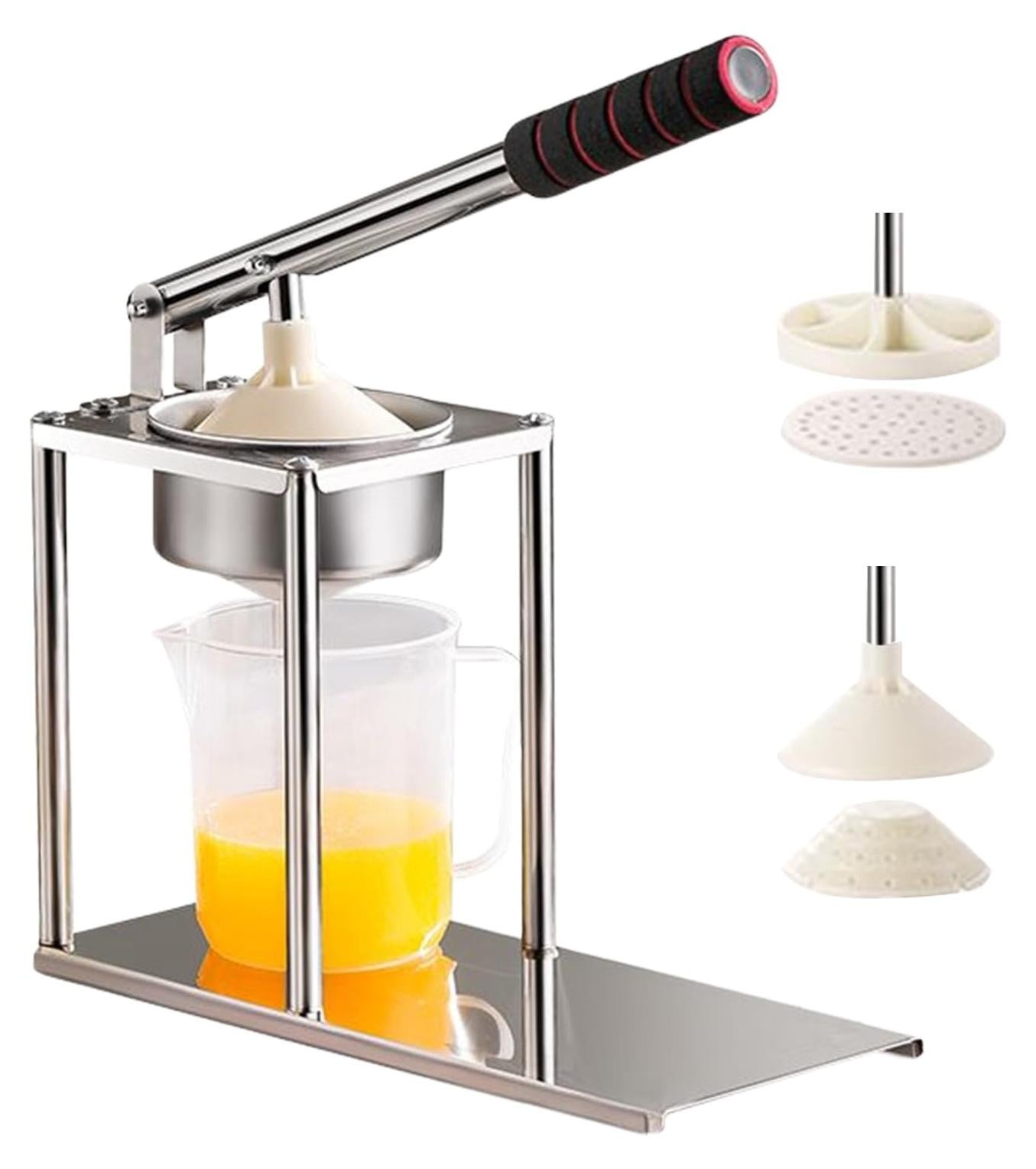 Handmatige citruspers met 2 sapbekers