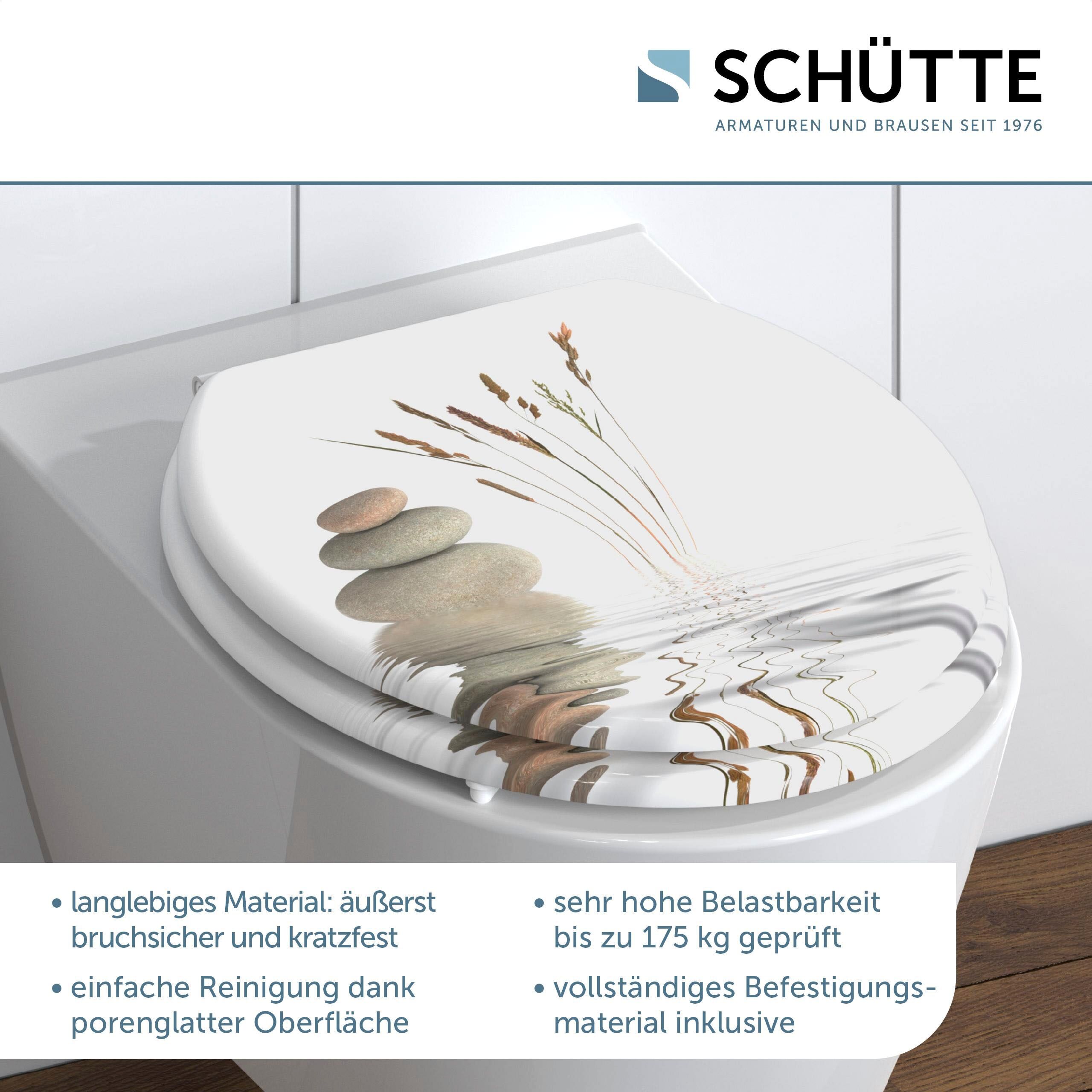 WC-Sitz SCHÜTTE "Balance", bunt, B:370cm L:435cm, MDF - Mitteldichte Holzfaserplatte, WC-Sitze, WC-Sitz, MDF-Holzkern bunt Einheitsgröße