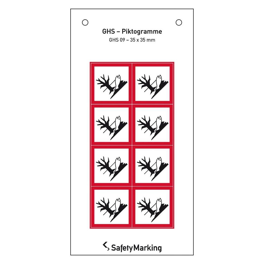 SafetyMarking GHSGefahrenpiktogramm Symbol 09 Umwelt 3. (30.3552.09)