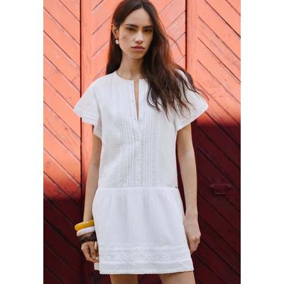 Maxikleid PEPE JEANS "dress DESTIN DRESS", Damen, Gr. L, Normalgrößen, weiß, 75% Baumwolle, 25% Viskose, Kleider Maxikleid